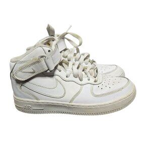 Nike Air Force 1 Mid Triple White Sneakers